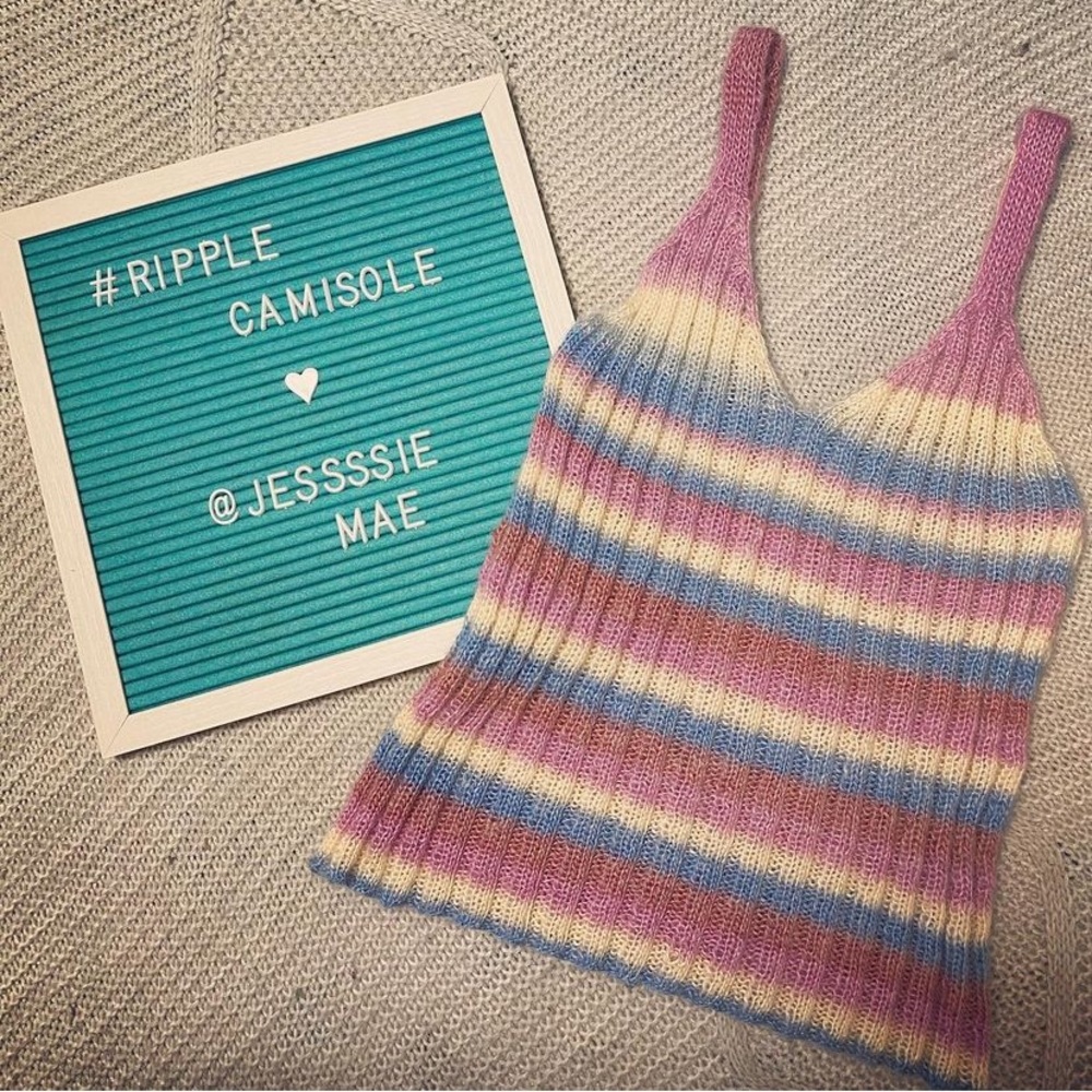 HANDMADE ripple camisole